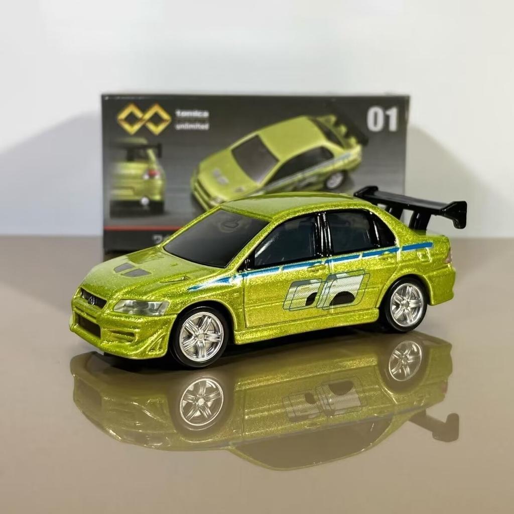 TOMY Mitsubishis JDM Lancer Evo X Alloy Car Diecasts & Toy Vehicles Car Model Miniature Scale Model Car For Children