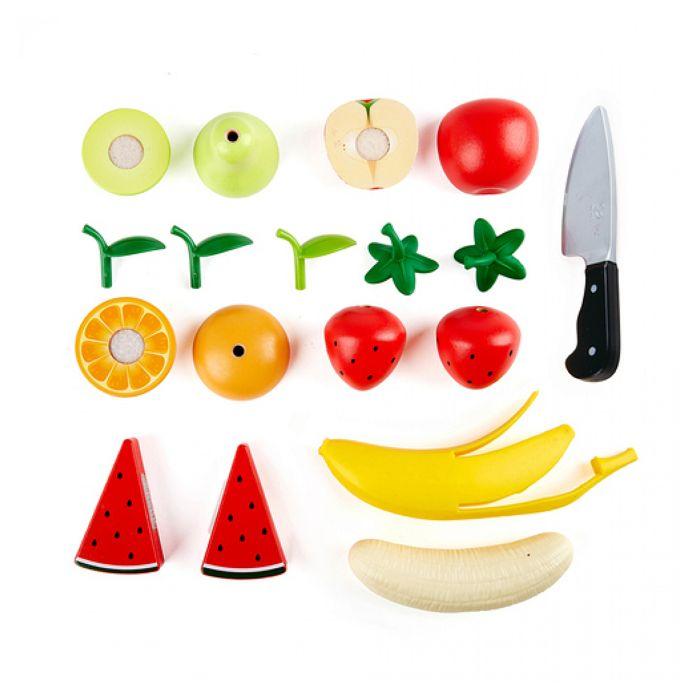 Jeu de fruits en bois - HAPE - Healthy Fruit Playset - 9 pièces - Multicolore - A partir de 3 ans
