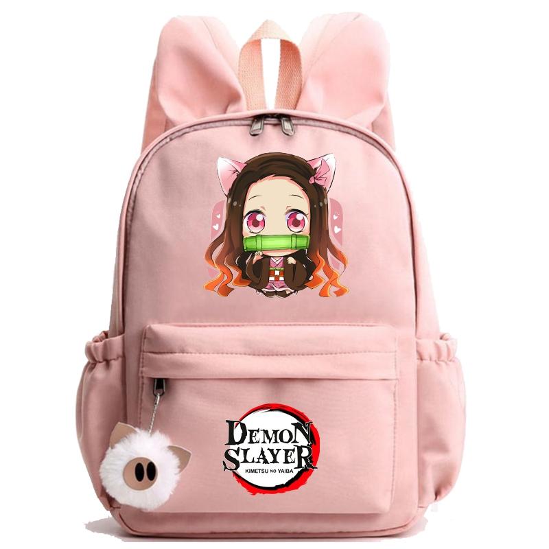 Anime Demon Slayer Backpack Teenager Girl Boy Backpack Schoolbag Back To School Bookbag Men Women Leisure Travel Bag Daily Bag