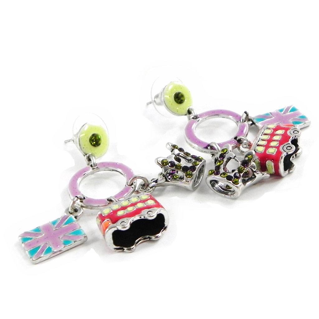 NOA [H8931] - Multicolor 'So British' Designer Earrings