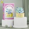 MOC Blume Sukkulente Topfpflanze Modellbaustein DIY Ewiger Strauß Zuhause Schreibtisch Pflanzen Dekoration Ziegel Mädchen Geschenk Kinderspielzeug