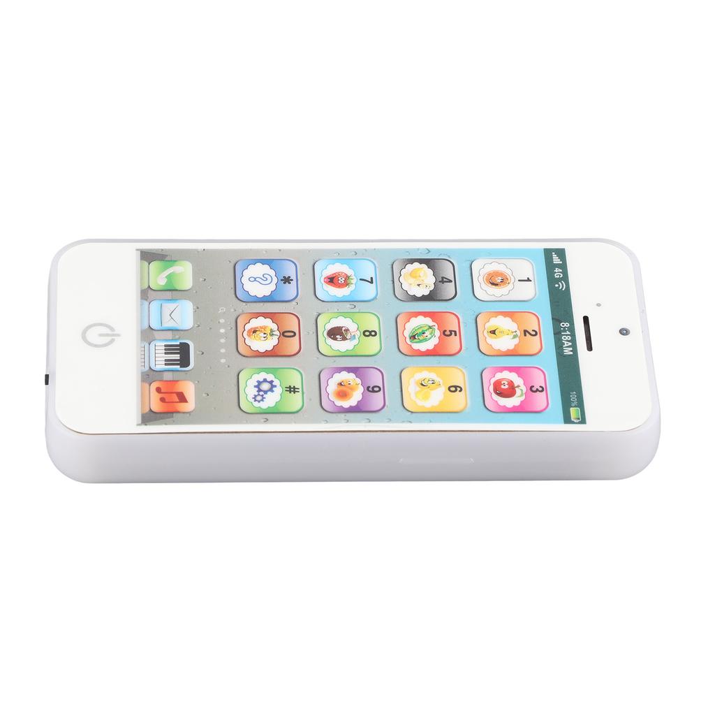 Baby Mobile Phone Toy Simulation Shaped Clr Music Cool Light English Mobile Phone Toy