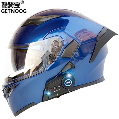 Kuqibao + cască de motocicletă electrică Bluetooth + cască rabatabilă + cască de motocicletă + FM cu rază lungă de acțiune cu aripă