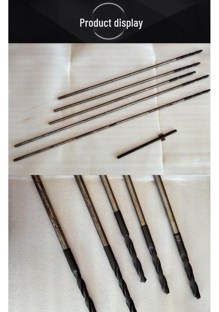 Extended Woodworking Drill Bit Template & Connection Rod for Hole Enlargement
