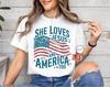 Comfort Colors® She Loves Jesus and America Too T-Shirt, Family 4th of July Shirt, Youth Patriotic Tee, Independence T-Shirt