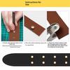 Pince à œillets Chaussures et Ceintures Outil Perforateur Poseur d'œillets Kit Boutons Pression pour Vêtements Cuir Tissu Bracelets de Montre (Comprend des boutons-pression de 4 mm)