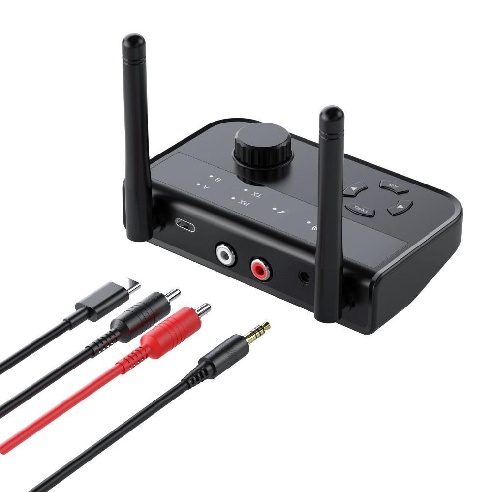 Bluetooth Music Receiver Transmitter 2-in-1 V5.3 Receive and Transmit One-to-two Support TWS
