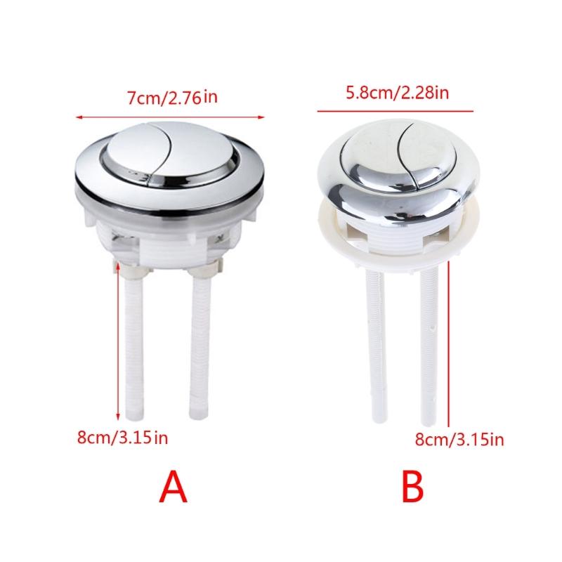 2pcs Toilet Push Button Double Push Flushing Button for Home Hotel Public Toilet