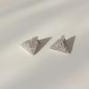 TRIANGLE LINESTONE EARRINGS