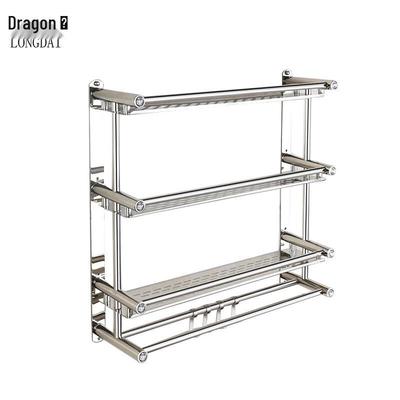 Longdai HCF Stainless Steel No-Drill Bathroom Shelf