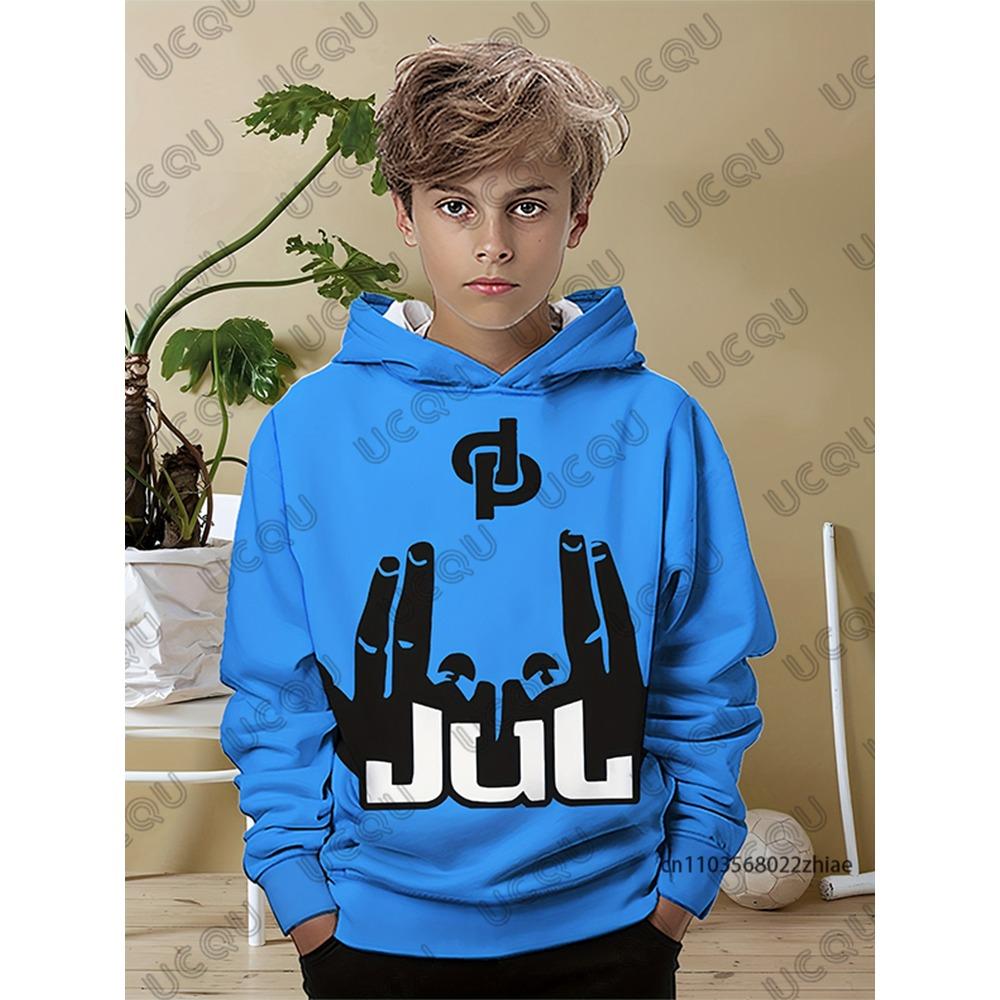 

Autumn Winter Rapper JuL C est Pas Des Lol 3D Print Children Hoodies Long Sleeve Sweatshirt Casual Pullover Kids Tops 160