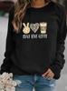 Printed Pattern Women's Round Neck Sweatshirt