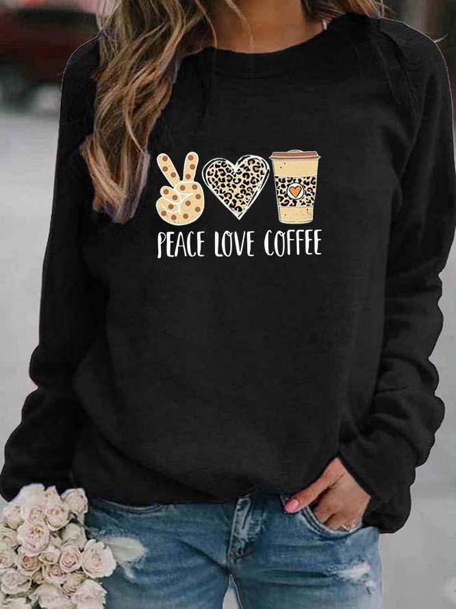 Printed Pattern Women's Round Neck Sweatshirt