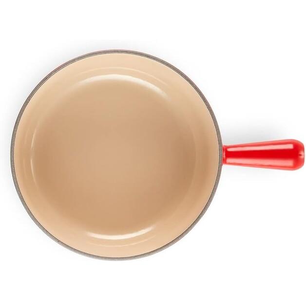 Le Creuset Classic Caquelon Fondue Pan 24 Cm, Cherry Red (20007240602460)