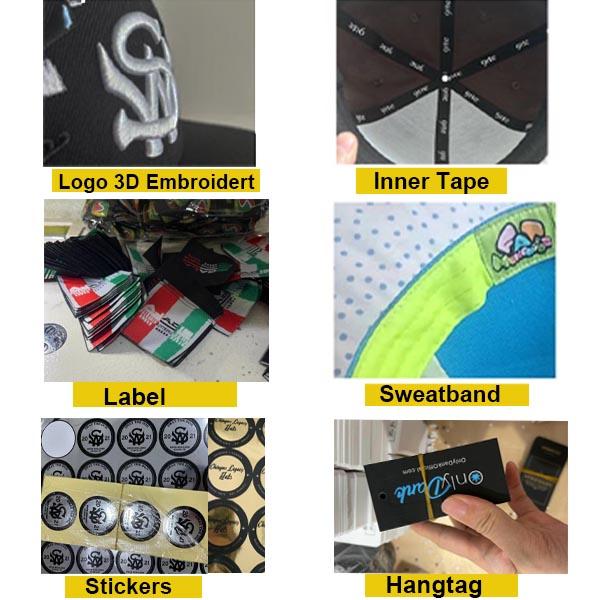 Producent Niski MOQ Dopasowane Czapki Męskie Duża Głowa 6 Panelowa Baseballowa Snapback Haft
