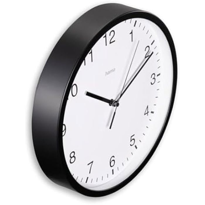 Wall Clock - HAMA - Elba - 25 Cm - Silent - Modern Design