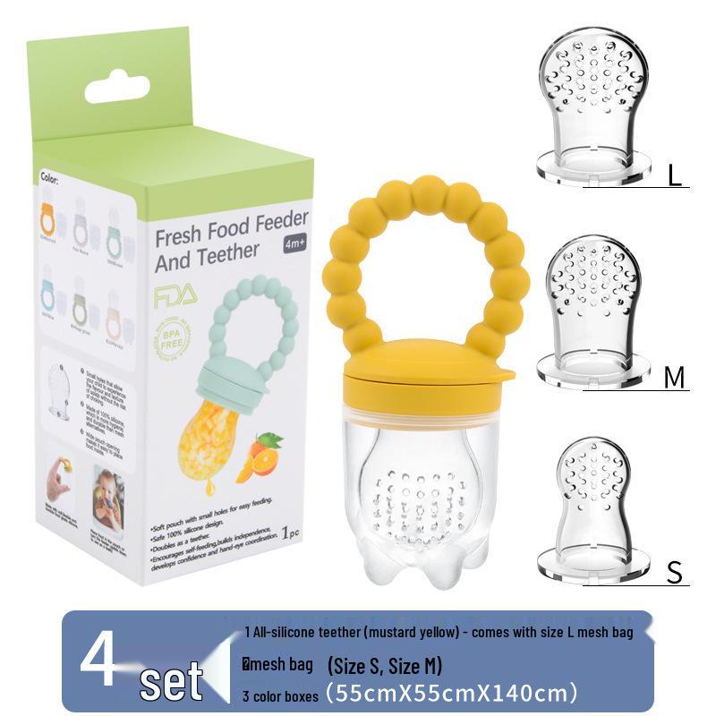 Silicone Baby Fruit and Vegetable Teether Pacifier Feeder