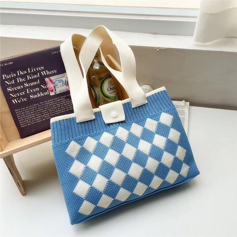 Gehäkelte Mesh-Strandtasche, Schultertasche, Handtasche, Boho-Stricktasche für Frauen, gestrickte Tragetasche, große Kapazität, Schultertasche, ästhetische Hobo-Tasche für Damen