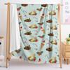 Small Fresh Blanket Flannel Blanket Picture Cover Blanket Spring And Autumn