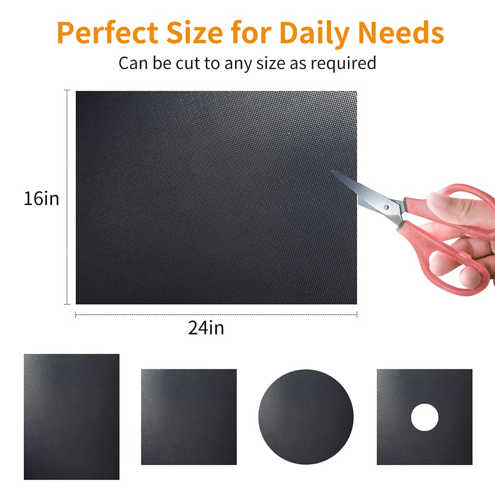 24x16 Zoll Wiederverwendbare Grillmatte Antihaft Große Barbecue-Folie Ofenauskleidung zum Backen Kochen Leicht zu Reinigen