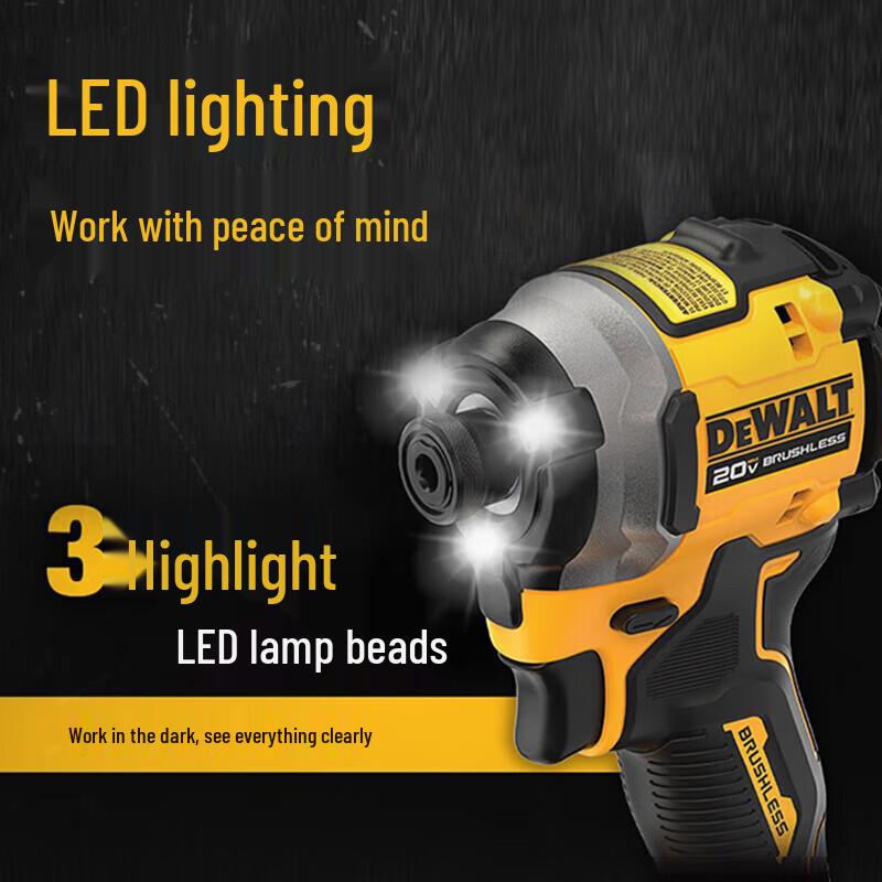 DEWALT 20V MAX* Brushless Cordless Impact Driver Kit CN Plug (adapter Included)
