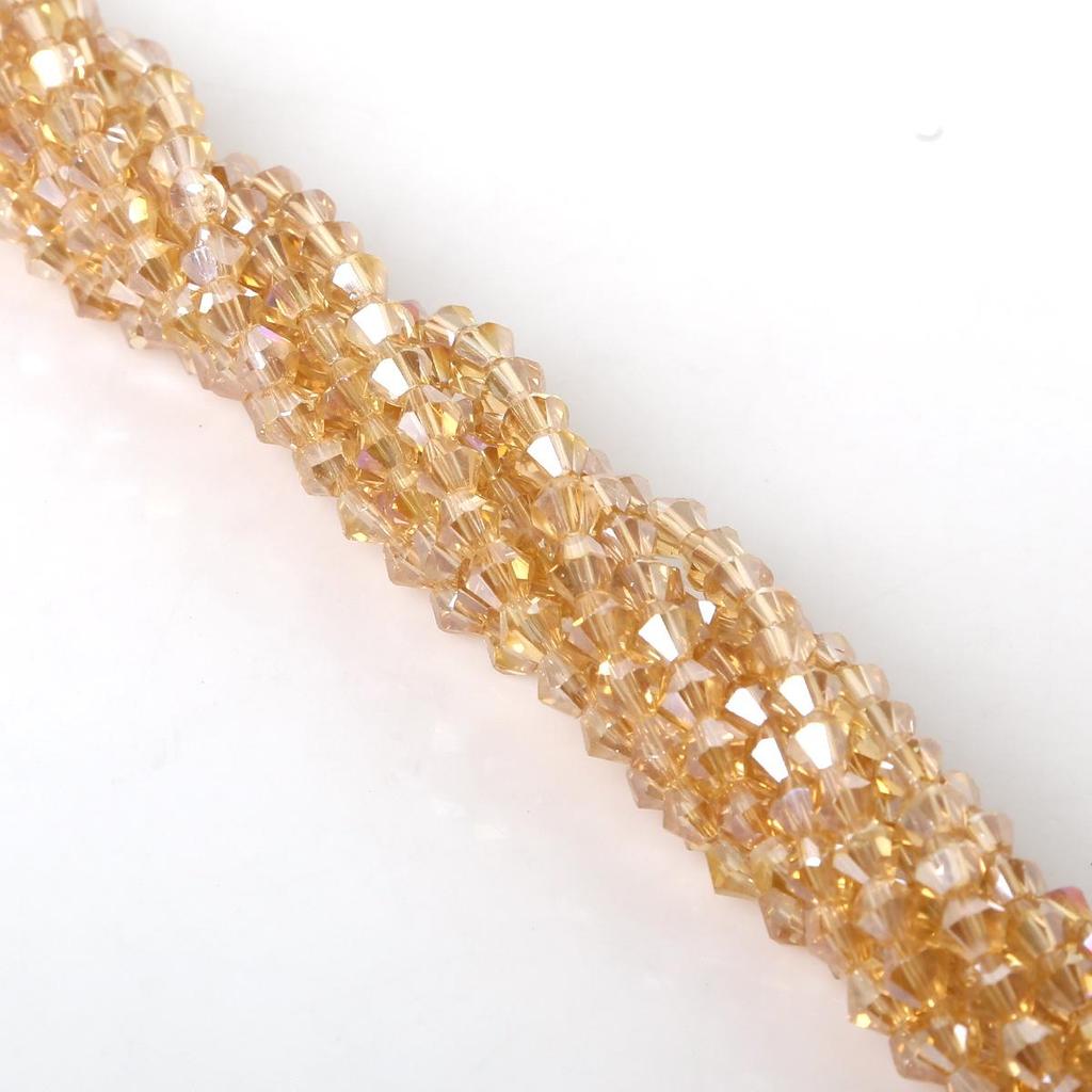 4mm Rhombus Glass Crystal Beads for DIY Jewelry Making