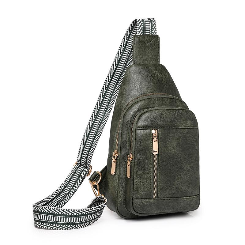 Geantă pentru piept pentru femei Geantă pentru piept geantă de umăr Geantă pentru piept de culoare uni pentru fete