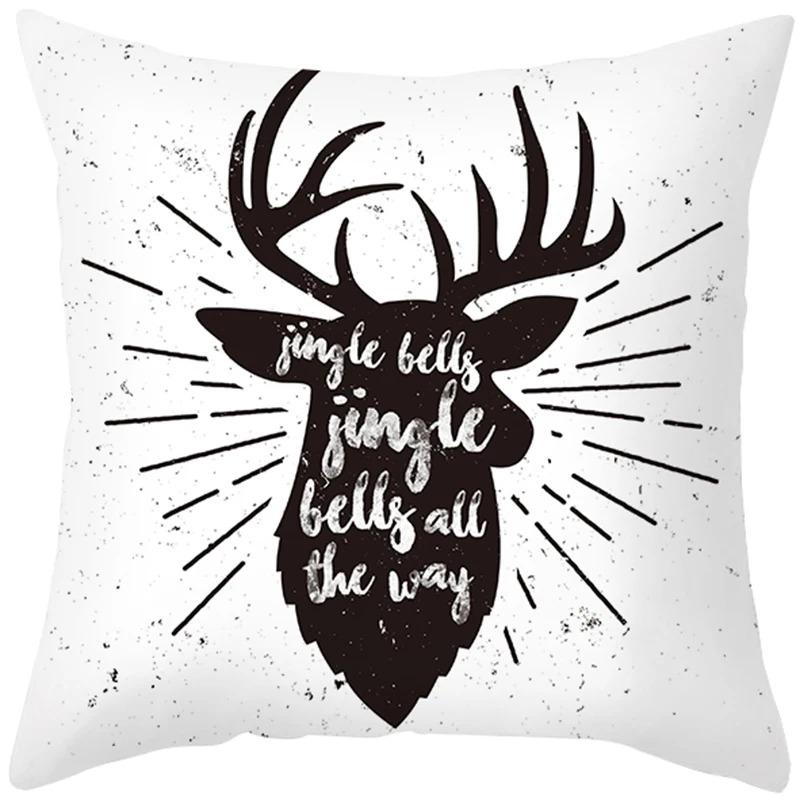 Christmas Themed Pillowcases Car Accessories Office Santa Claus Living Room Sofa Home Pillowcases