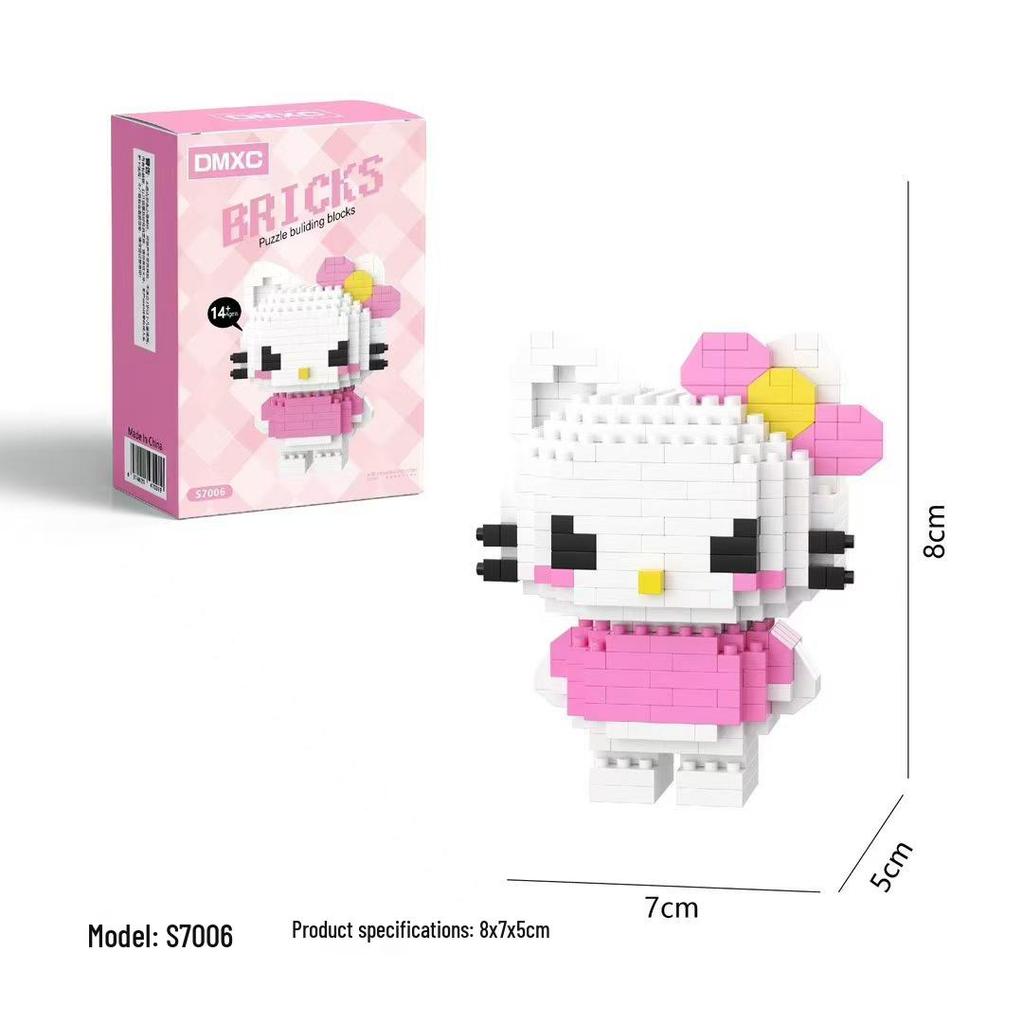 Kuromi and My Melody Compatible Building Blocks for Girls - Sanrio-Inspired Toys