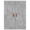 Highboard Concrete Grey 69.5 x 34 x 180 cm Engineered Wood
