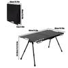 Folding Camping Table Folding Grill Board Portable Height Adjustable Picnic Table With Light Holder For RV Tailgating Garden