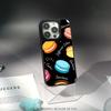 Macaron Cute Pink Girl Pattern Phone Case for iPhone 17 16 E 15 14 13 12 Pro Max Sheepskin Silver-edged Protective Case
