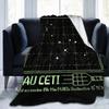 Project Hail Mary Tau Ceti Cetus System Fashion Blankets Amaze Fuzzy Funny Warm Throw Fashion Blanket for Bedroom Autumn/Winter Car