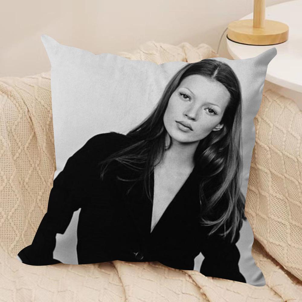 K-Kate M-Moss Cushion Cover Soft Plush Double-Sided Printed Sofa Pillow Cushion Cover | Cozy All-Season Durable Decor Gift