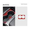 Water Cup Frame Cover for Tesla Model 3 Highland 2024 2025 Alcantara Suede Center Control Drinks Cup Patch Sticker Accessories