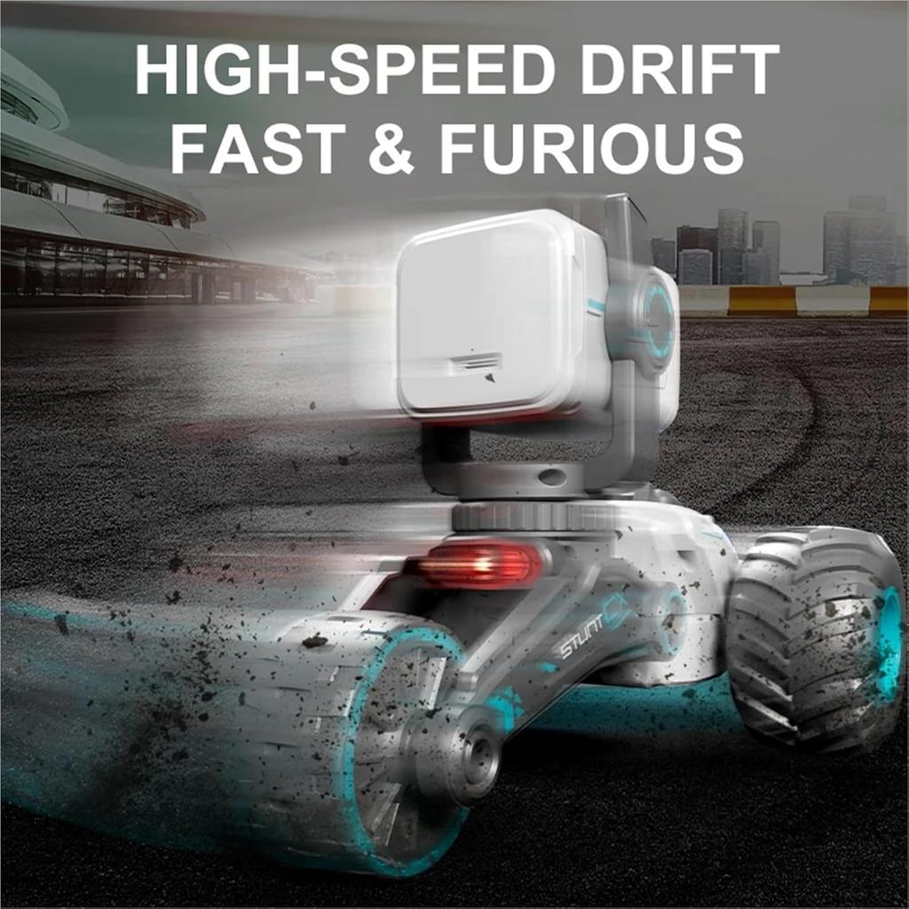 Scale RC Car with FPV Camera | Real-Time Transmission, Two-Way Talk, Transforming Stunts, Large LCD Screen, 4WD, Waterproof
