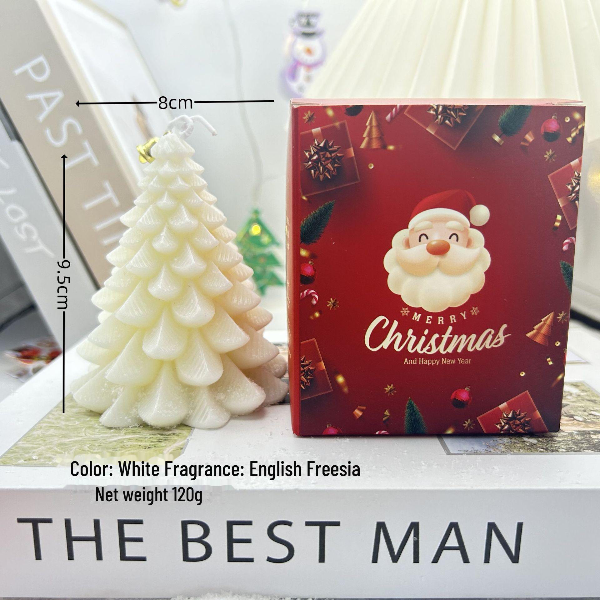 

Креативный набор свечей для ароматерапии в виде рождественской елки — домашний декор и праздничный подарок freesia scent белый