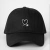 Heart Embroidered Baseball Cap UV Protection Hip Hop Hat Fashion Sun Hat  Outdoor