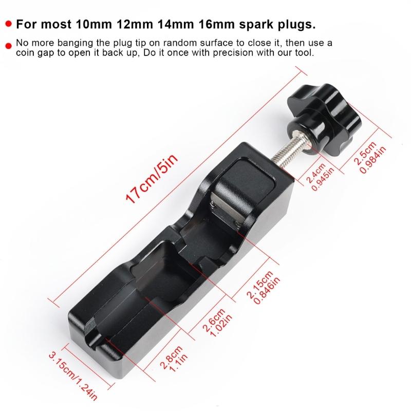 Multipurpose Aluminum Sparks Plug Gaps Setting Wrench Spanner Adjustment Spanner Tool Featuring Ergonomic Handle Grip