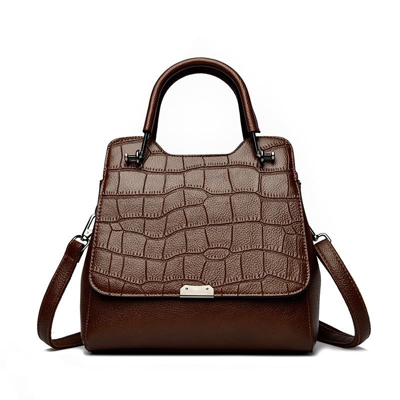 

Модная и простая ручная маленькая квадратная сумка. Сумка кроссбоди для женщин для поездок на работу темно-коричневого