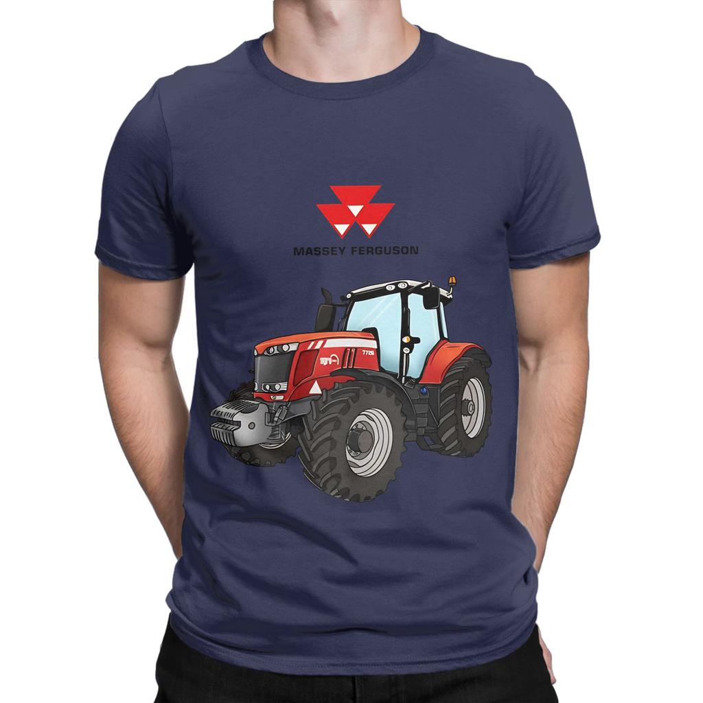 Trattore Massey Ferguson Trattore Rosso Grafica Novità 100% Cotone Maglietta Massey Ferguson Magliette Top Per Unisex