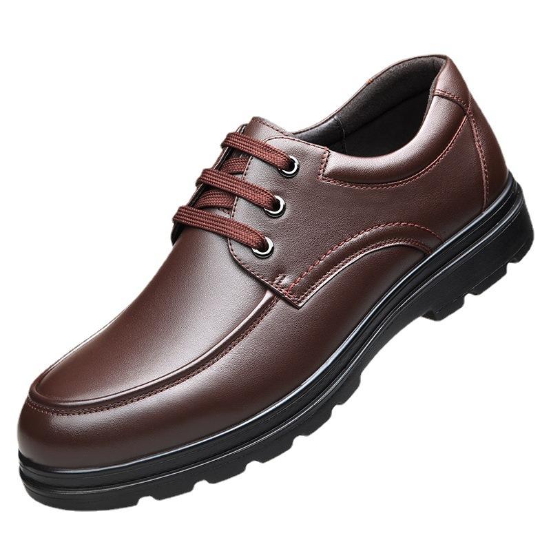 Old man's head men's shoes, spring business casual leather shoes men's work soft-soled leather shoes men JFC9603903