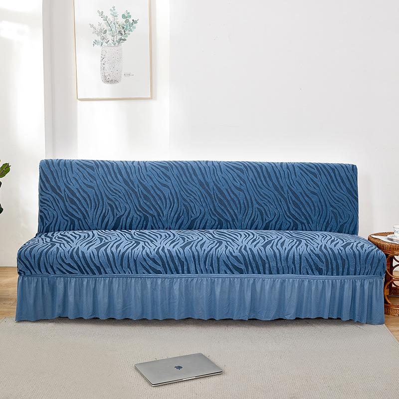 Amazon English Version Armless Sofa Bed Skirt Cationic Winter Thickened Sofa Cover