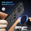 For Motorola Moto G86 5G Case PC+TPU Drop Defend Phone Cover with Ring Kickstand