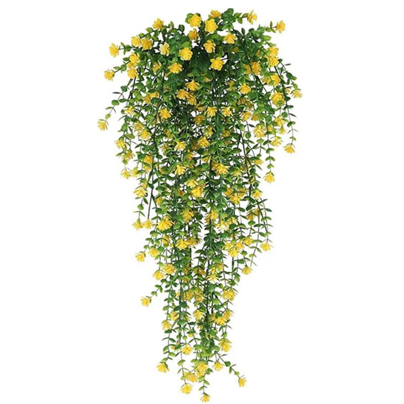 1pc Artificial Changteng Plastics Green Leaf Fake Vine Home Indoor Outdoor Garden Balcony Hanging DIY Decoration Party Supplies