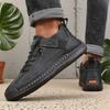 Retro Herren Freizeitschuhe Neue Mode Riemen Sneaker Bequem Handgefertigt Leder Outdoor Wanderschuhe De Hombre