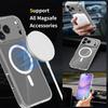 For Apple 17 Promax Magnetic Mobile Phone Case with Fine Holes and Transparent for IPhone 16 Wireless Charging Protection 15 Hard Case