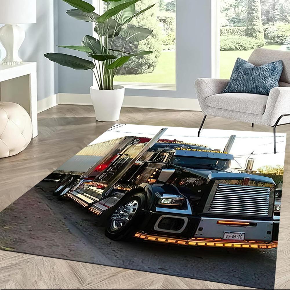 Kw Heavy Trucks Area Rug Perfect For Living Rooms Decorate Room Dormitory Study Room Antislip Carpet Anime Office Decor