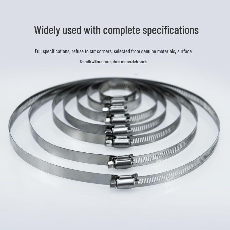 High-Temperature Stainless Steel Hose Clamp for 201 Pipes