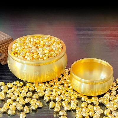 Feng Shui Treasure Bowl Desktop Ornament Gift Decor Luck Fu Bowl Creative Statue